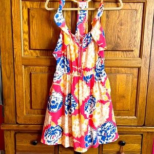 TRACY REESE RACER BACK FLORAL DRESS